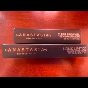 Anastasia clear brow gel and lipstick